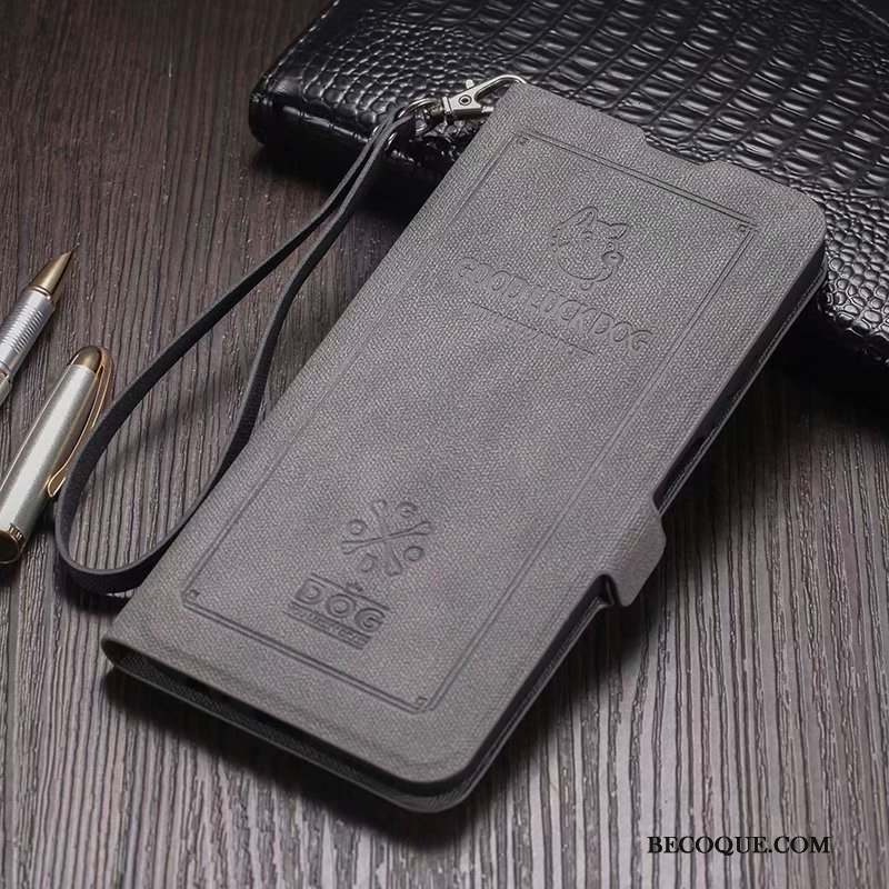 Honor 30 Coque Incassable Modèle Fleurie Étui En Cuir Tout Compris Noir Tissu