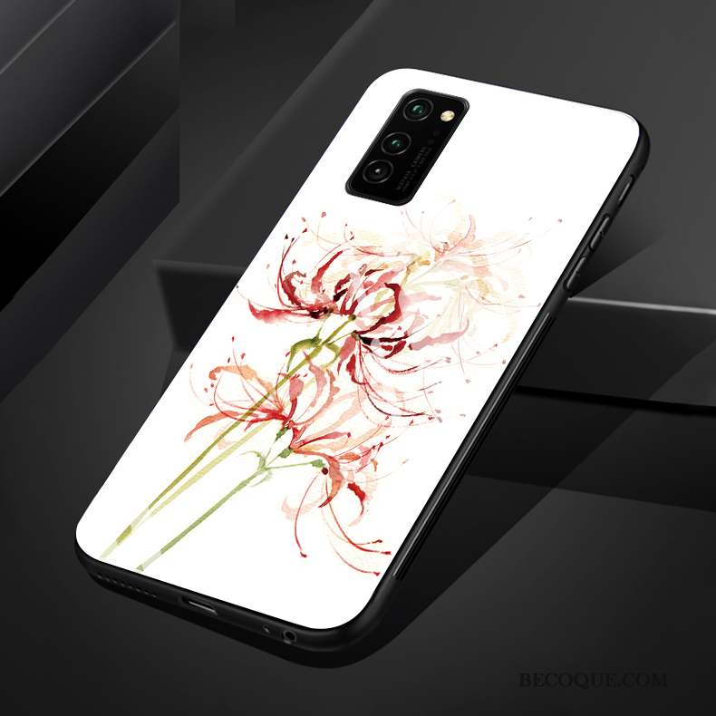 Honor 30 Pro Vintage Coque De Téléphone Noir Style Chinois Étui Silicone