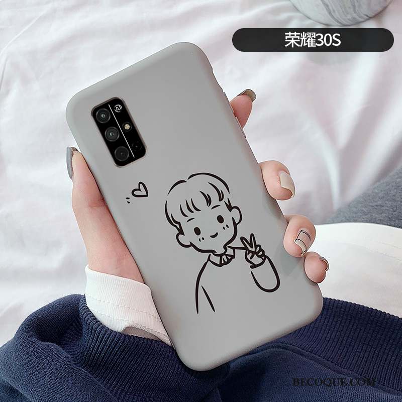 Honor 30s Coque Amoureux Charmant Incassable Étui Dessin Animé Tendance