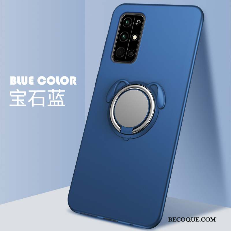 Honor 30s Coque Anneau Tout Compris Bleu Magnétisme Protection