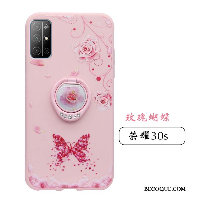 Honor 30s Coque De Téléphone Fluide Doux Délavé En Daim Protection Tout Compris Étui