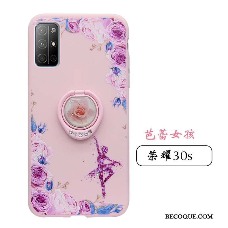 Honor 30s Coque De Téléphone Fluide Doux Délavé En Daim Protection Tout Compris Étui