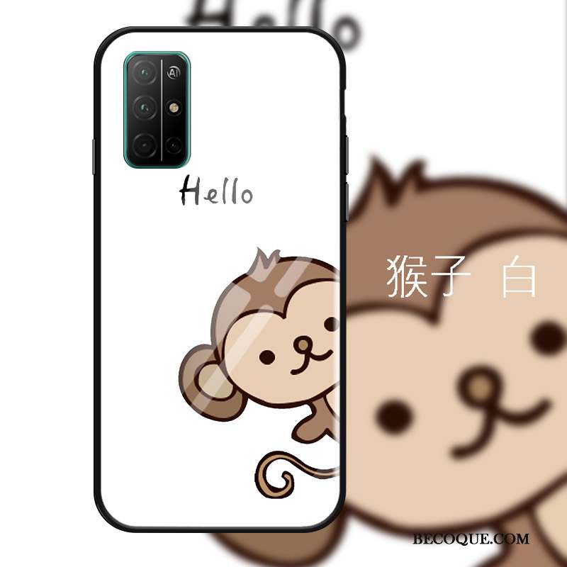 Honor 30s Coque Dessin Animé Noir Protection Étui Mode Simple