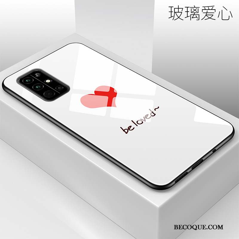 Honor 30s Coque Incassable Blanc Téléphone Portable Amour Tendance Étui