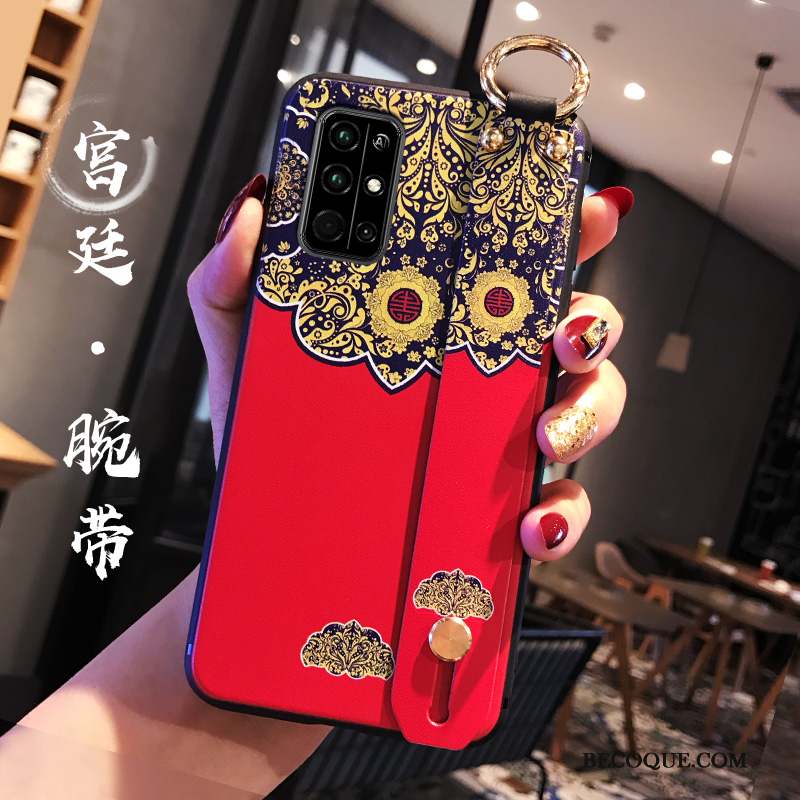 Honor 30s Coque Rouge Créatif Étui Palais Style Chinois Tout Compris