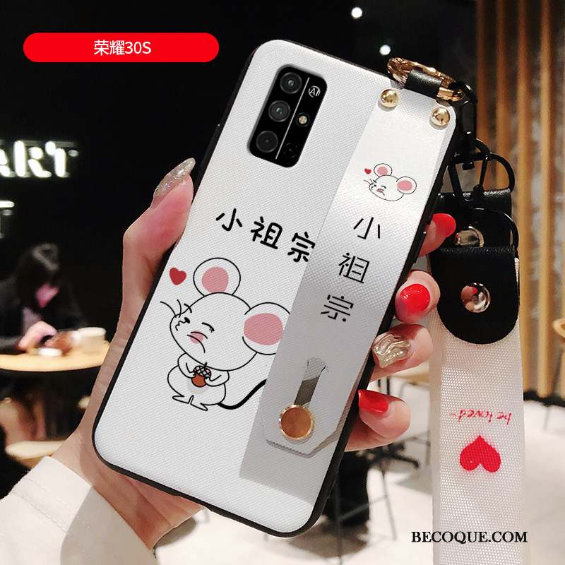 Honor 30s Coque Support Dessin Animé Créatif Silicone Amoureux Petit