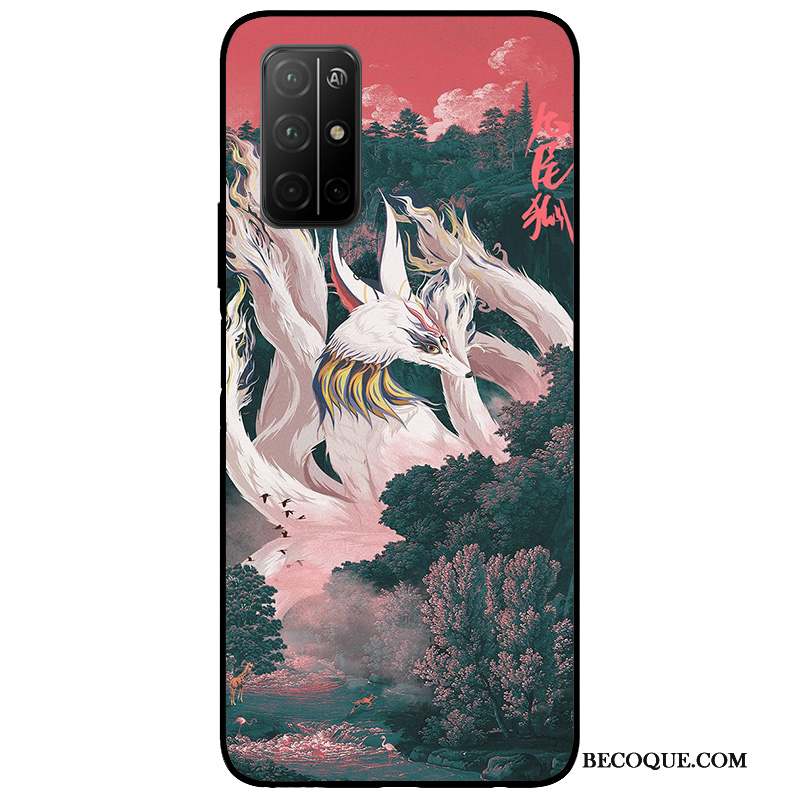 Honor 30s Coque Vent Fluide Doux Art Étui Vintage Incassable