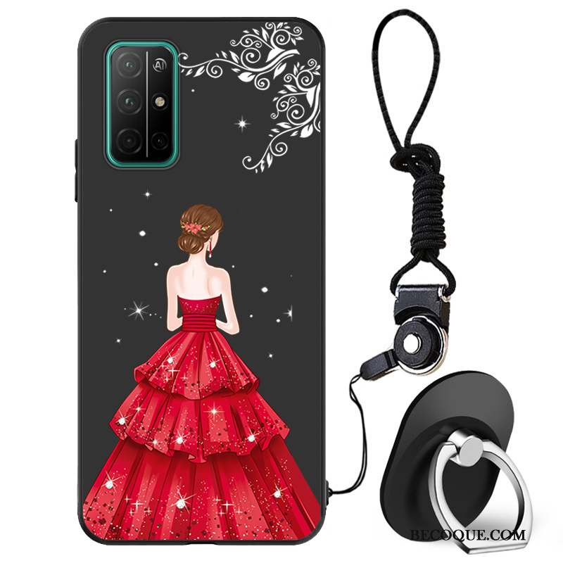 Honor 30s Silicone Fluide Doux Marque De Tendance Net Rouge Coque De Téléphone Protection