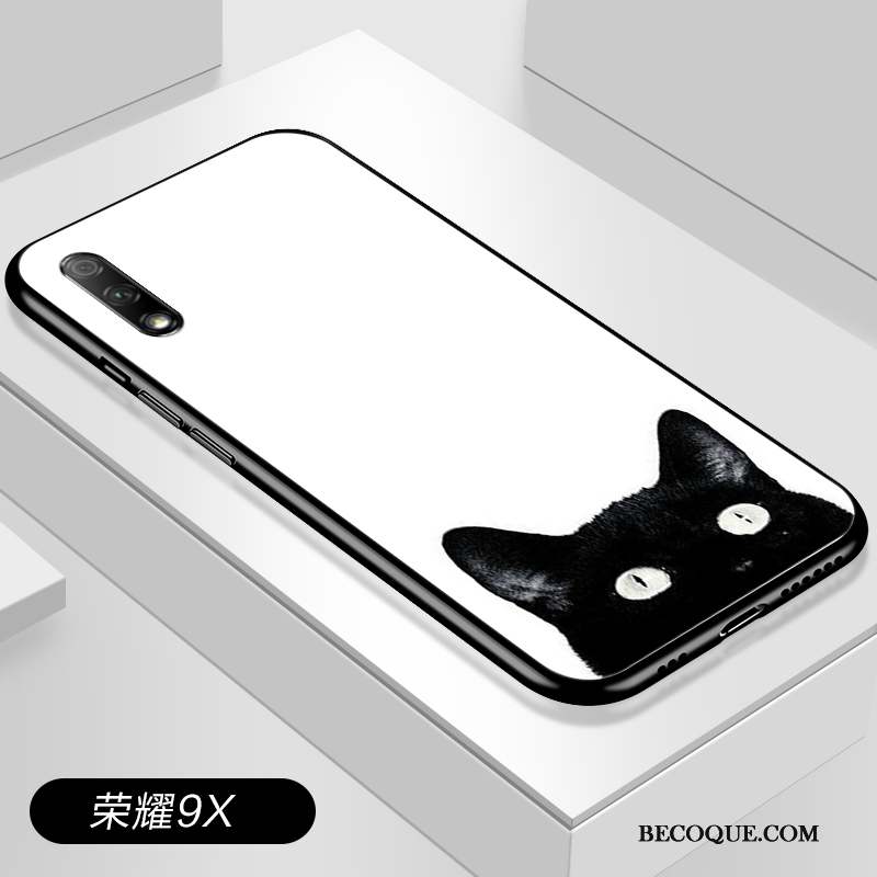 Honor 9x Incassable Coque De Téléphone Blanc Clair Simple Créatif