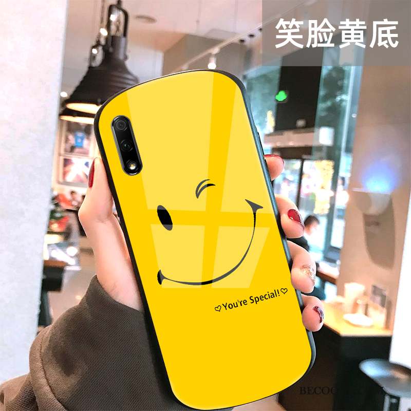 Honor 9x Net Rouge Nouveau Incassable Coque De Téléphone Jaune Rond