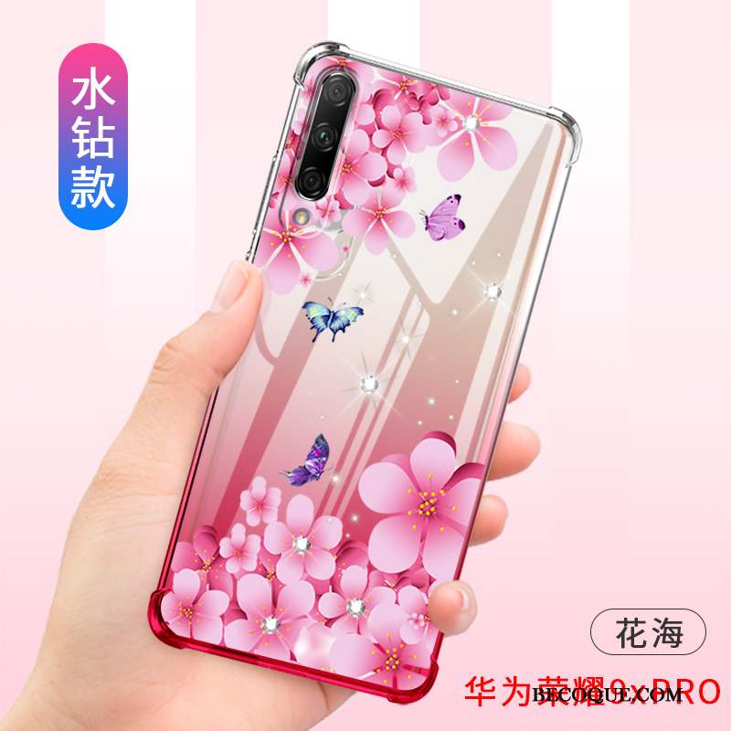 Honor 9x Pro Coque Tout Compris Incassable Protection Silicone Violet Fluide Doux