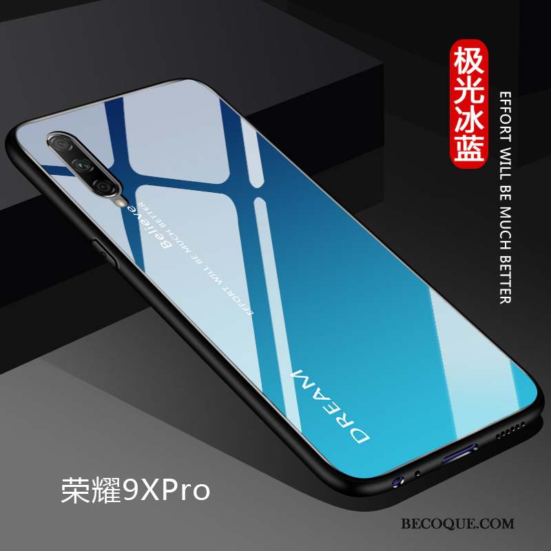 Honor 9x Pro Marque De Tendance Net Rouge Coque De Téléphone Simple Couleur Unie Dégradé