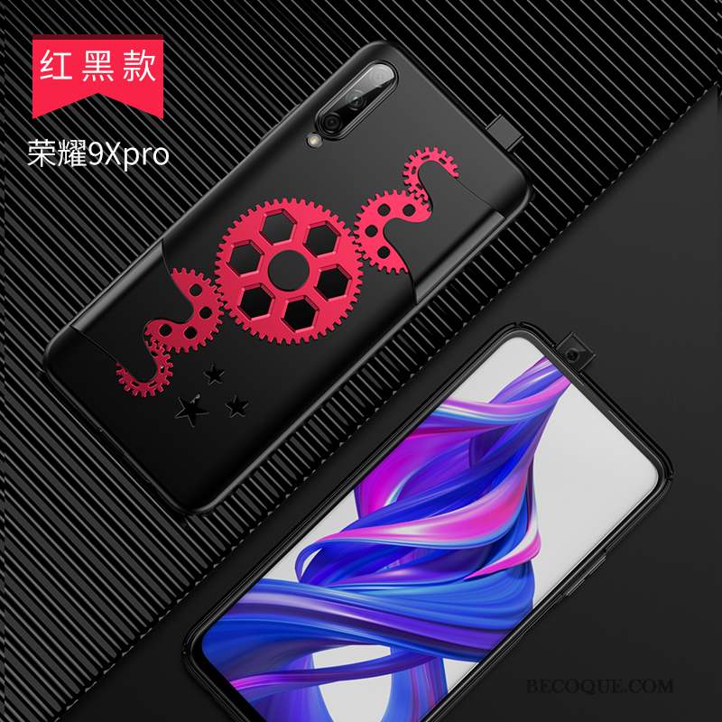 Honor 9x Pro Net Rouge Coque De Téléphone Marque De Tendance Refroidissement Tout Compris Très Mince