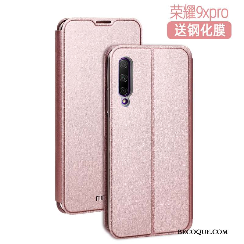 Honor 9x Pro Protection Étui En Cuir Silicone Luxe Coque De Téléphone Mesh