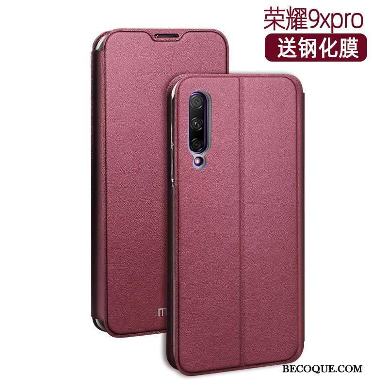 Honor 9x Pro Protection Étui En Cuir Silicone Luxe Coque De Téléphone Mesh