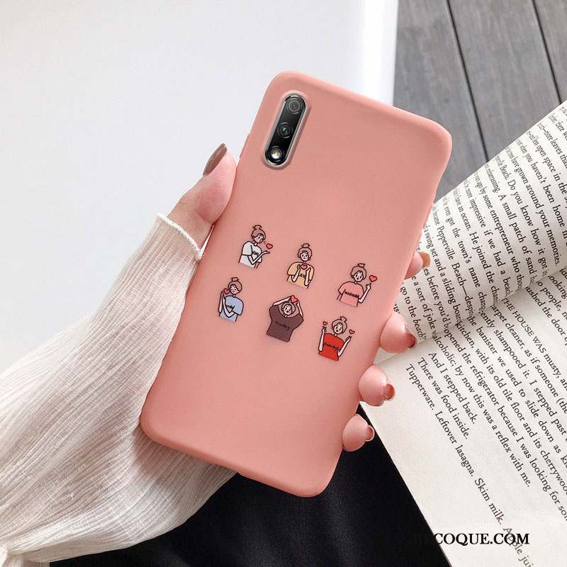 Honor 9x Protection Coque De Téléphone Charmant Rose Fluide Doux Jeunesse