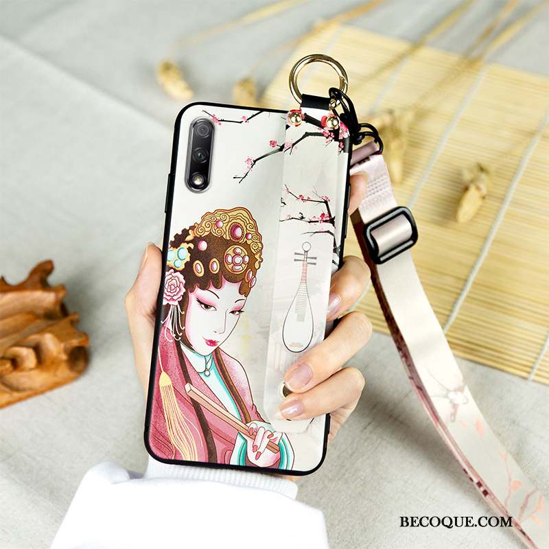 Honor 9x Tendance Ornements Suspendus Protection Opéra De Pékin Coque De Téléphone Fluide Doux