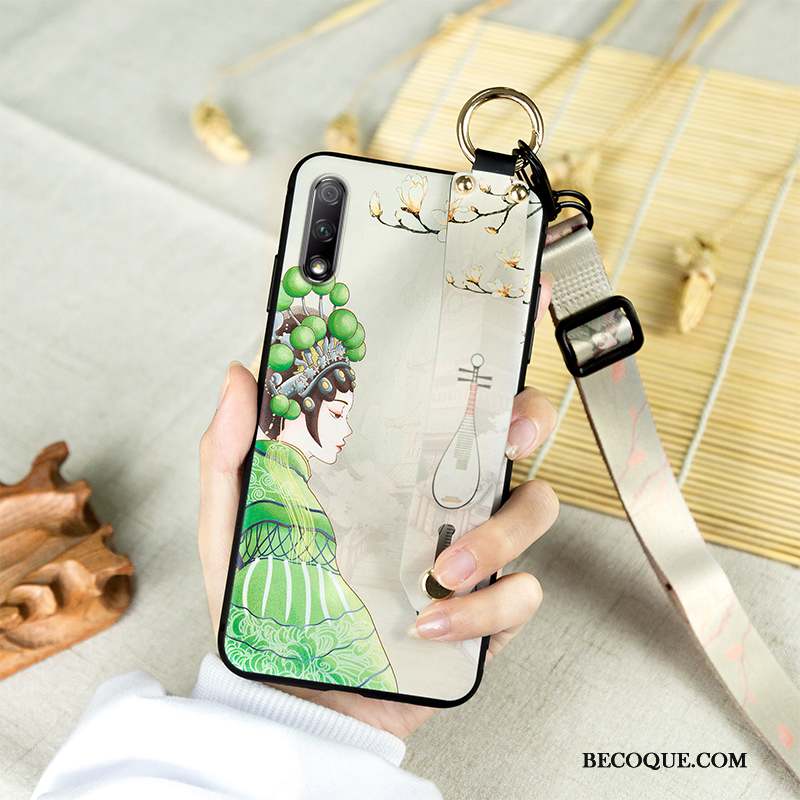 Honor 9x Tendance Ornements Suspendus Protection Opéra De Pékin Coque De Téléphone Fluide Doux