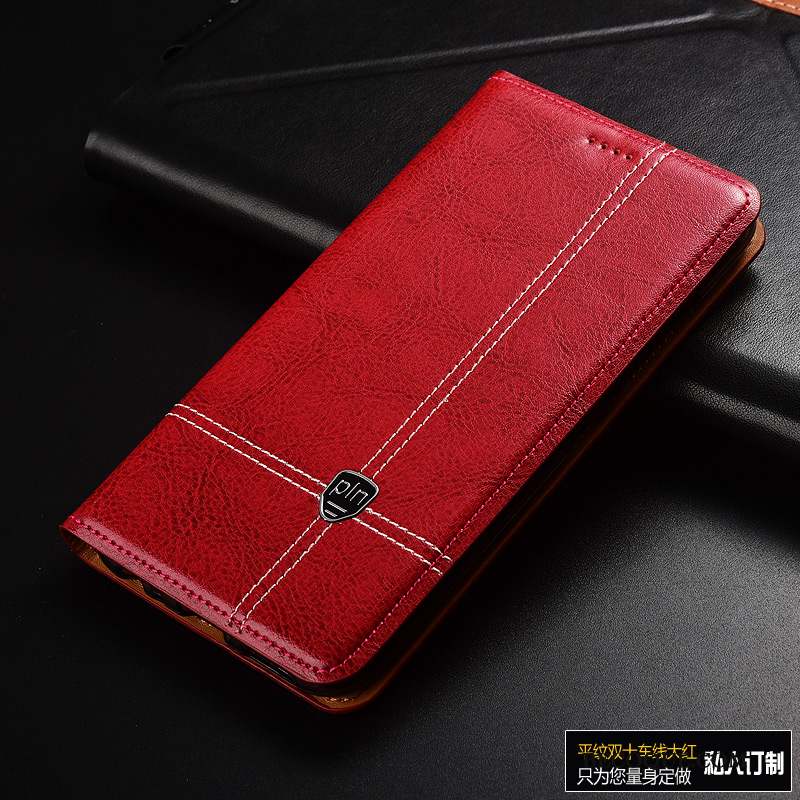 Honor 9x Tout Compris Étui En Cuir Marron Housse Cuir Véritable Coque De Téléphone