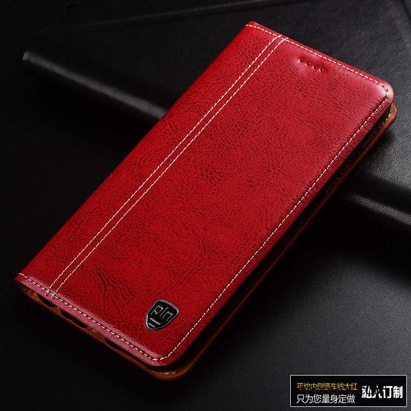 Honor 9x Tout Compris Étui En Cuir Marron Housse Cuir Véritable Coque De Téléphone