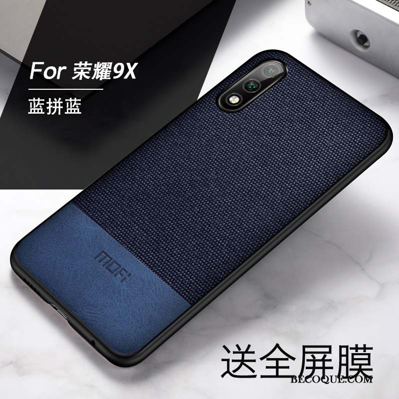 Honor 9x Étui Coque Noir Fluide Doux Incassable Silicone