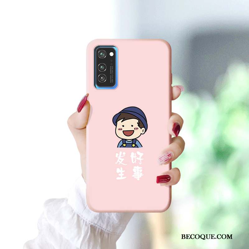 Honor View30 Charmant Rose Étui Coque De Téléphone Fluide Doux Tendance