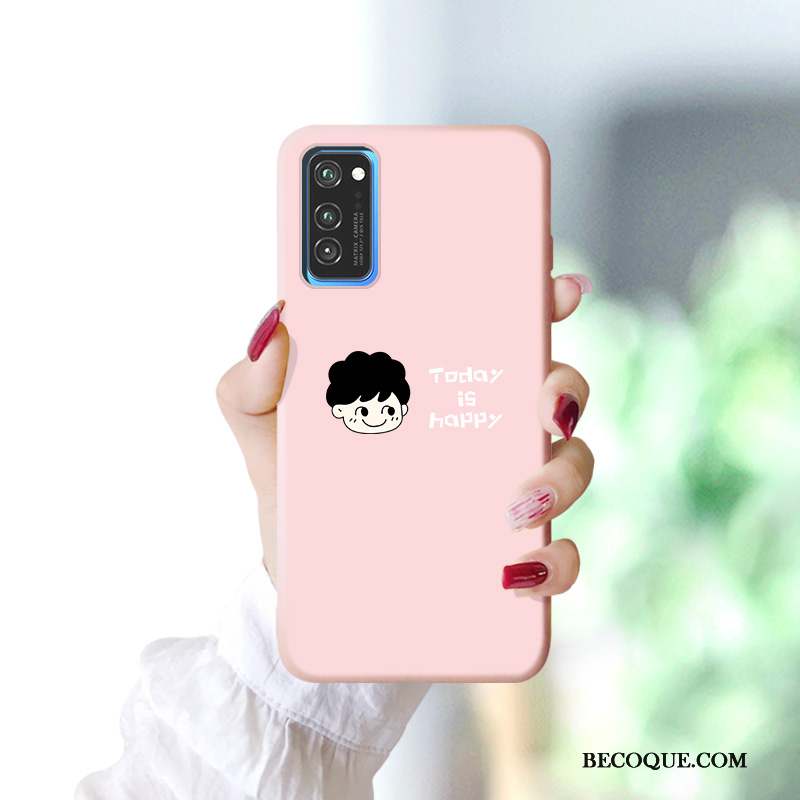 Honor View30 Charmant Rose Étui Coque De Téléphone Fluide Doux Tendance