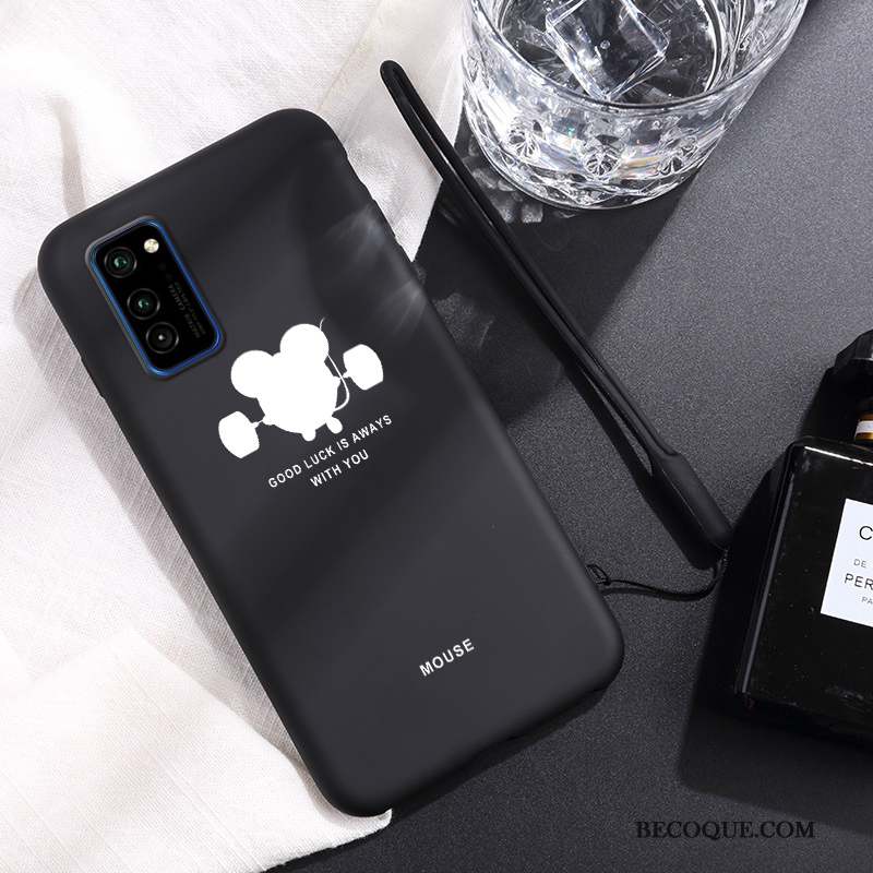 Honor View30 Coque Amoureux Créatif Rouge Simple Tout Compris Étui