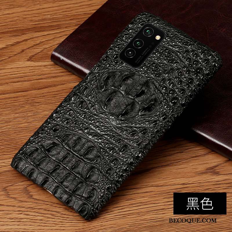 Honor View30 Coque Personnalisé Protection Crocodile Modèle Marque De Tendance Luxe Cuir