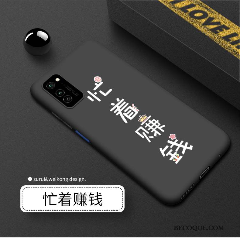 Honor View30 Coque Protection Incassable Délavé En Daim Noir Tout Compris Luxe