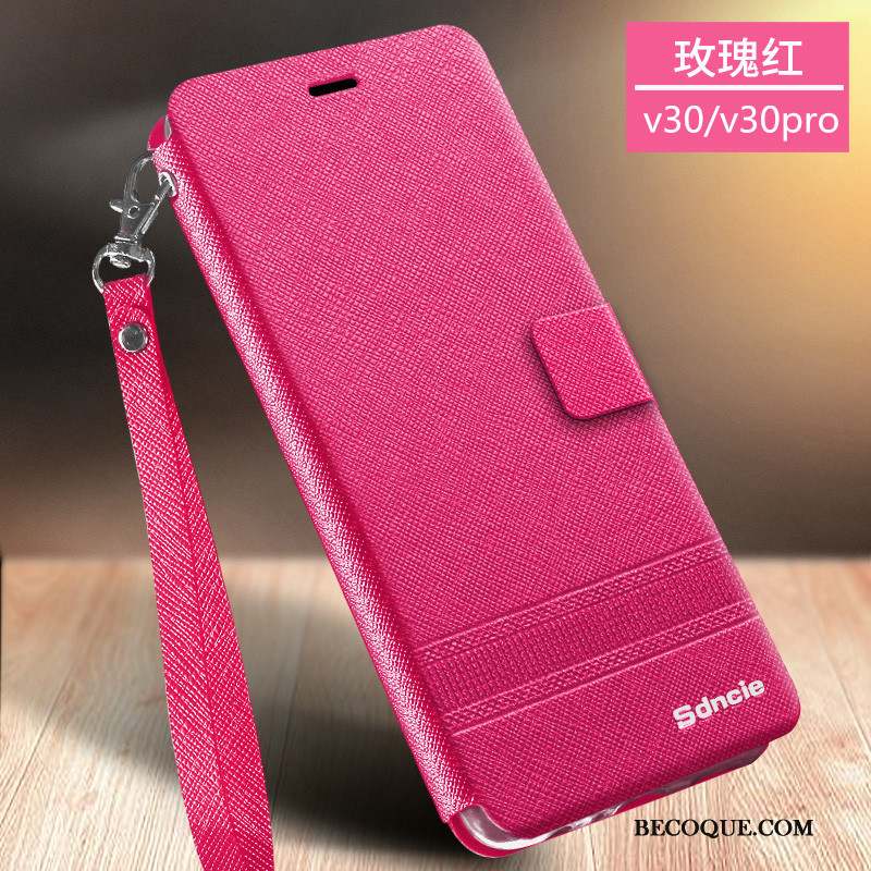 Honor View30 Incassable Coque De Téléphone Clamshell Fluide Doux Étui Étui En Cuir