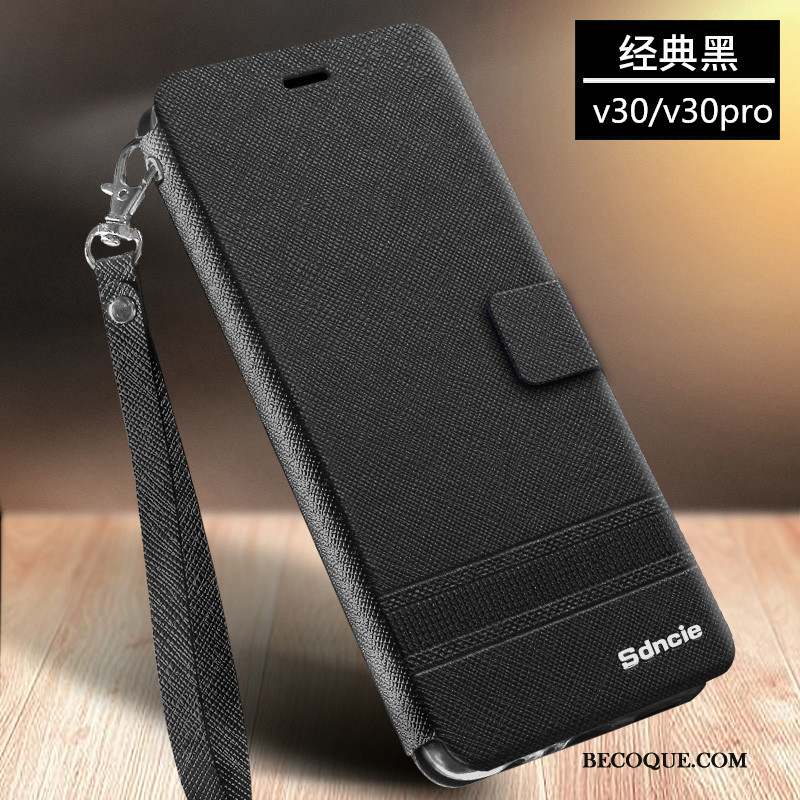 Honor View30 Incassable Coque De Téléphone Clamshell Fluide Doux Étui Étui En Cuir