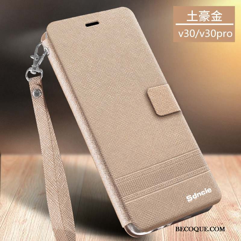 Honor View30 Incassable Coque De Téléphone Clamshell Fluide Doux Étui Étui En Cuir