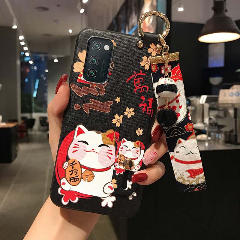 Honor View30 Personnalité Coque Nouveau Fluide Doux Chat De Téléphone