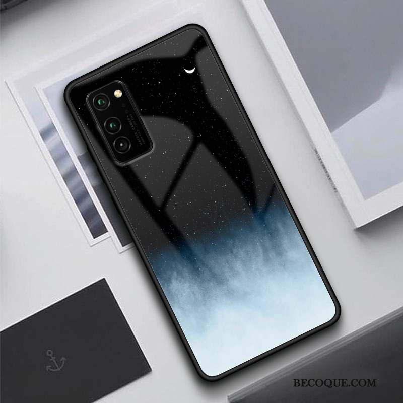 Honor View30 Pro Coque Clair Incassable Noir Vent Ciel Étoilé Tout Compris