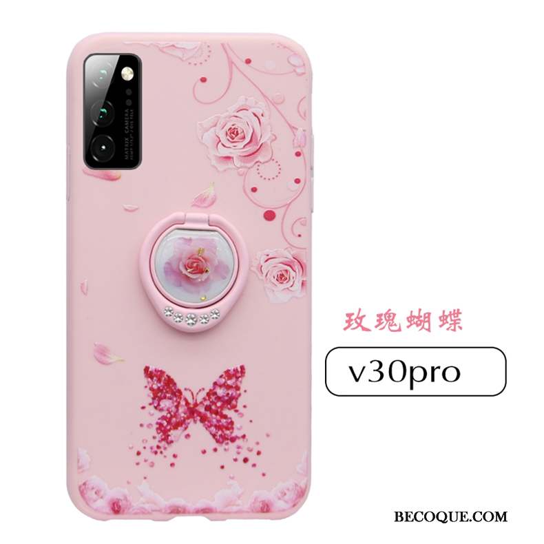 Honor View30 Pro Coque De Téléphone Délavé En Daim Protection Silicone Incassable Très Mince