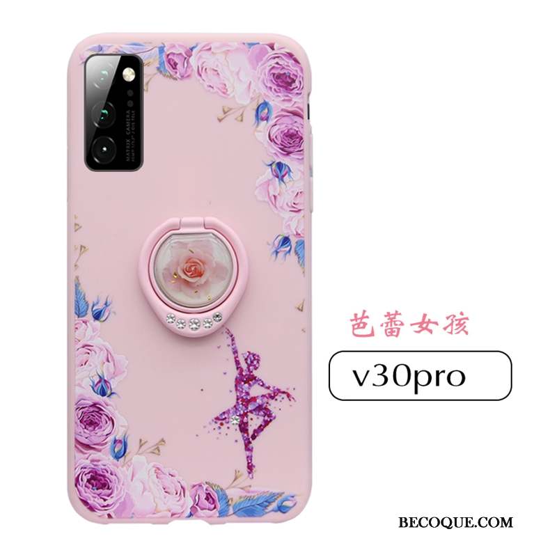 Honor View30 Pro Coque De Téléphone Délavé En Daim Protection Silicone Incassable Très Mince