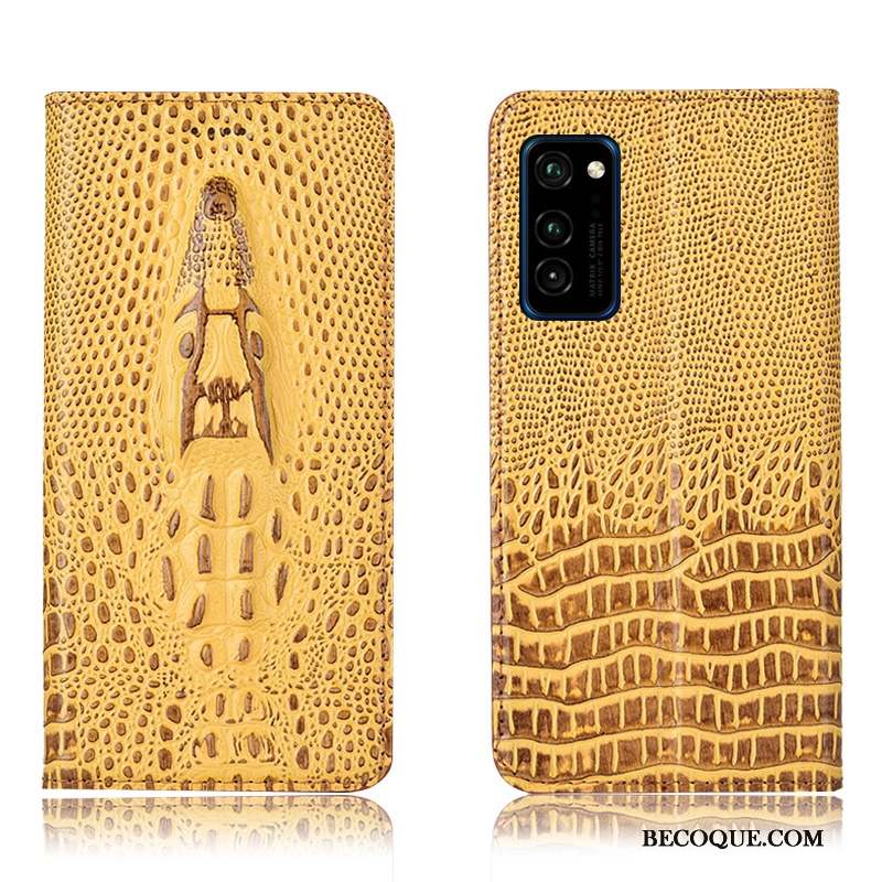 Honor View30 Pro Coque De Téléphone Protection Crocodile Housse Incassable Étui En Cuir