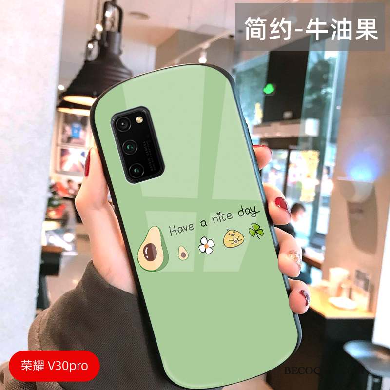 Honor View30 Pro Coque Protection Jeux Difficile Silicone Vert