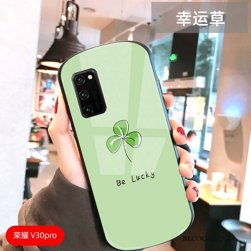 Honor View30 Pro Coque Protection Jeux Difficile Silicone Vert