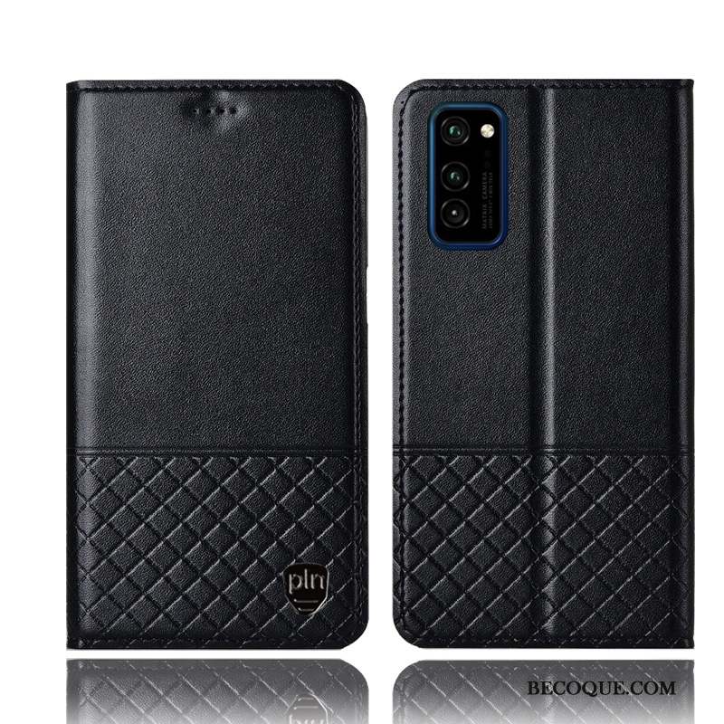 Honor View30 Pro Coque Tout Compris Étui Étui En Cuir Jaune Incassable Protection