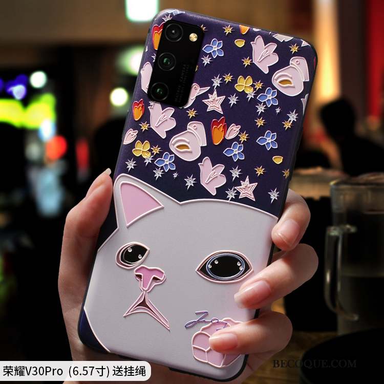 Honor View30 Pro Coque Vent Nouveau Tout Compris Fluide Doux Dessin Animé Ornements Suspendus