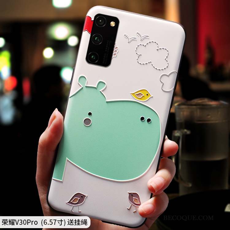 Honor View30 Pro Coque Vent Nouveau Tout Compris Fluide Doux Dessin Animé Ornements Suspendus