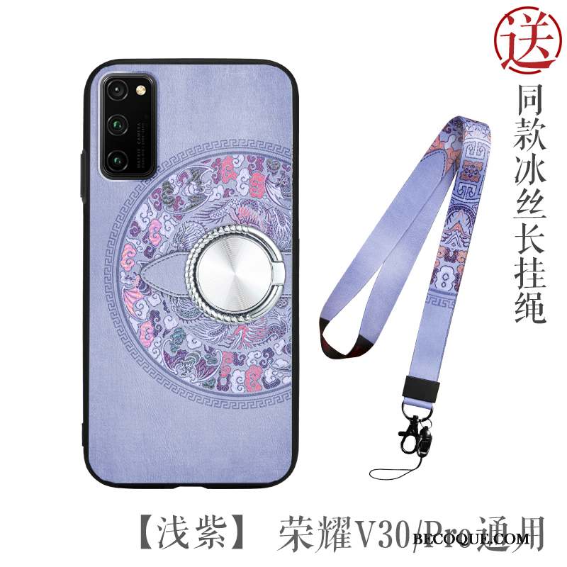 Honor View30 Pro Coque Étui Support Original Tendance Anneau Protection