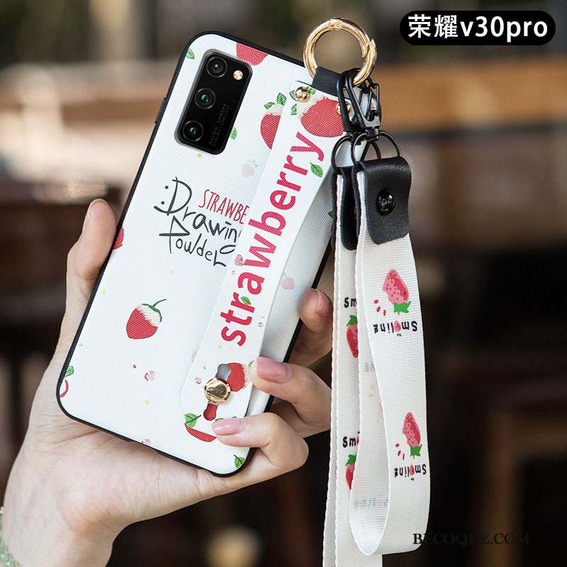 Honor View30 Pro Frais Art Simple Coque Fluide Doux Tendance