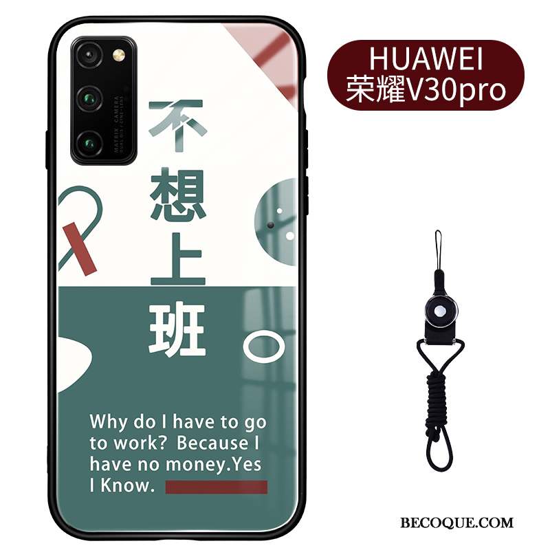 Honor View30 Pro Tout Compris Net Rouge Protection Coque De Téléphone Miroir Étui