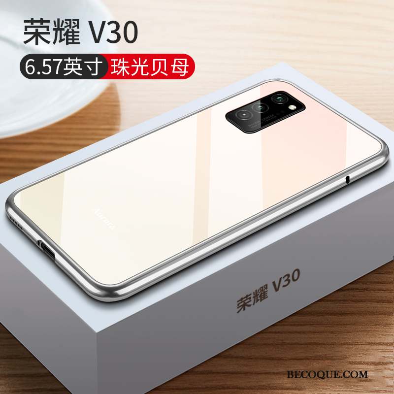 Honor View30 Étui Net Rouge Coque De Téléphone Très Mince Nouveau Luxe