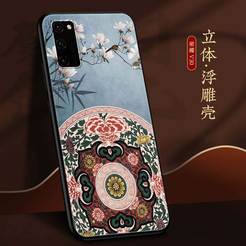 Honor View30 Étui Très Mince Coque Personnalité Silicone Vent