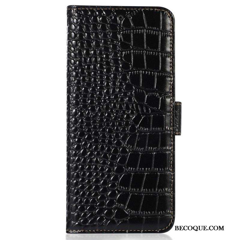 Housse Huawei Mate 50 Pro Style Crocodile RFID