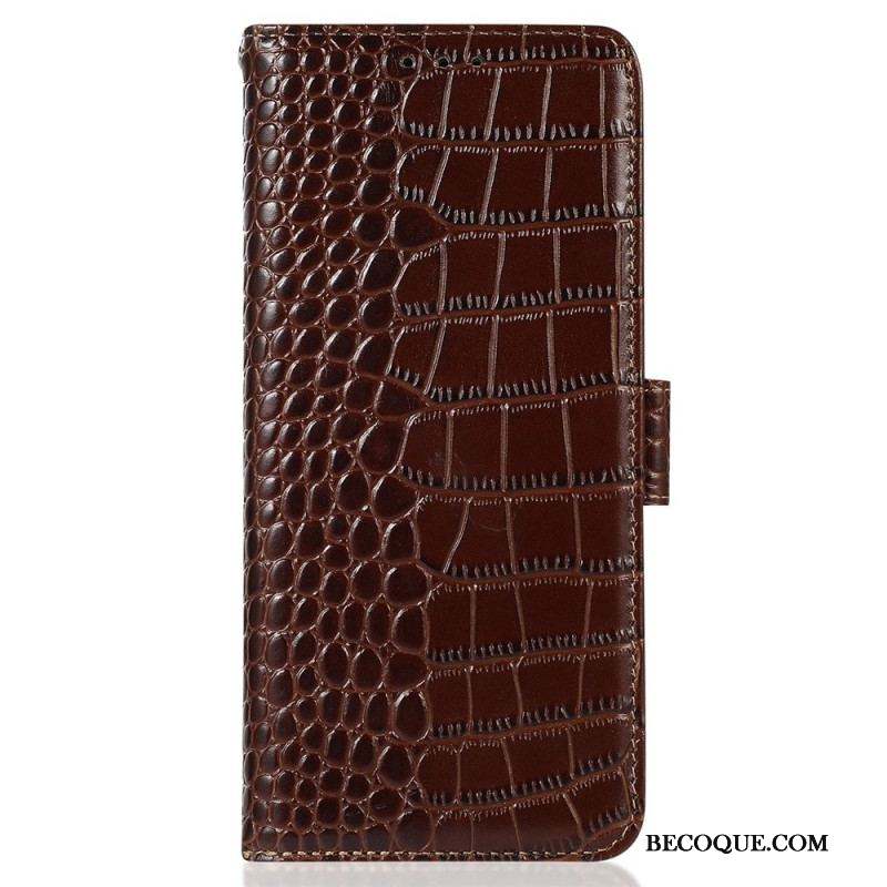 Housse Huawei Mate 50 Pro Style Crocodile RFID